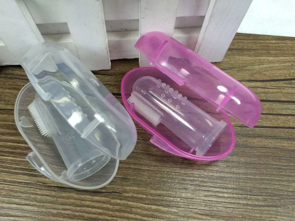 Approved Silicone Finger Baby Toothbrush,Baby Girl Toothbrush Finger Set