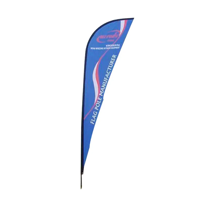 cheap promotion swooper  wind feather teardrop flag
