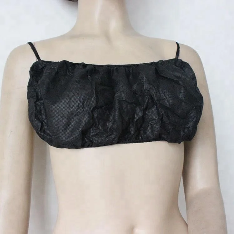 Beauty Salon Spa Plain Disposable PP Non Woven Bra Underwear G-strings Tanga