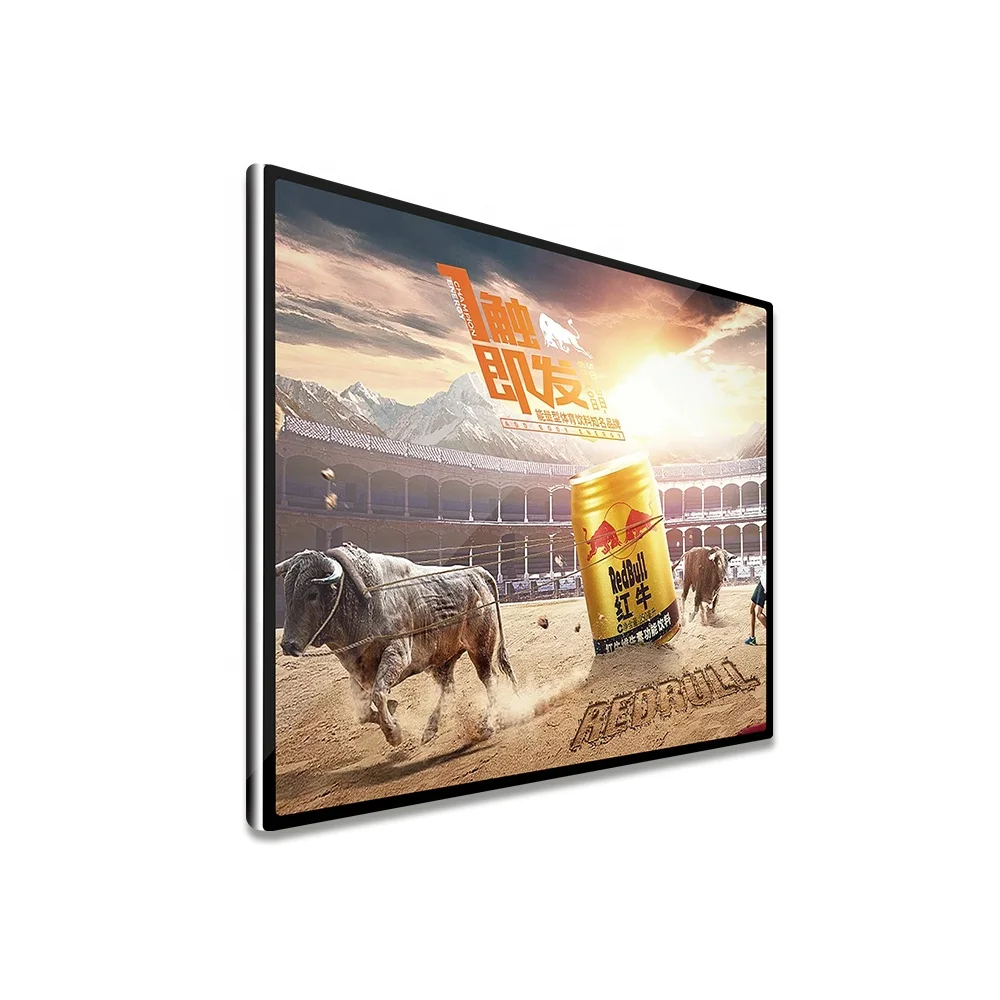 Elevator Wall Mount LED for Elevator Wall for ads 43 inch LCD Advertising Screen Wall Indoor Display Panel with Camera