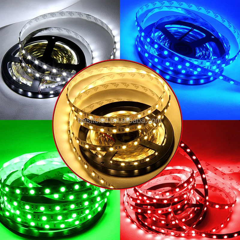 ETL approval 5050 60leds/m high lumen CRI90 95 RGBW 12V / 24V strips led lights with 5 years warranty