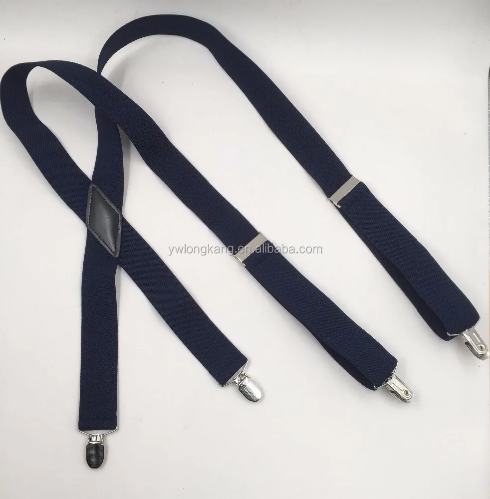 
Navy blue color X back braces suspenders 3.5cm suspenders 