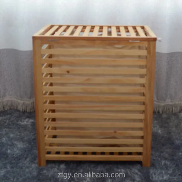 Real wood the laundry basket pine laundry basket place bin wooden basket garbage sorting