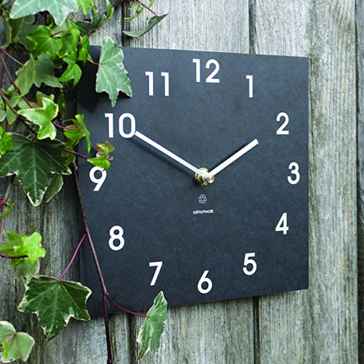 Slate Edge Design Wall Clock