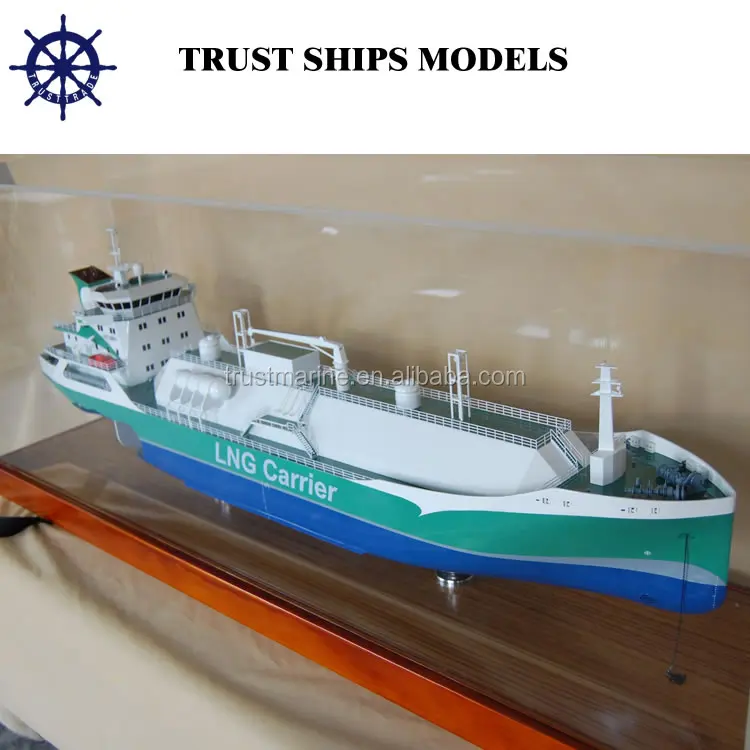 Handmade Miniature Scale LNG Ship Models