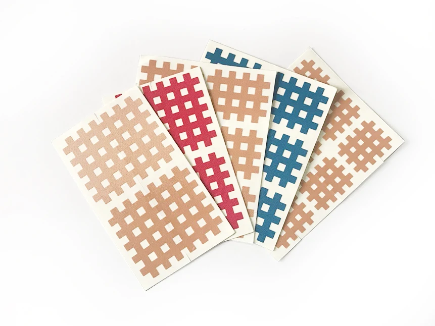 Therapy cross tape for pain relief Water non-elastic fabric cross tape with specific direction for adjusting muscles
