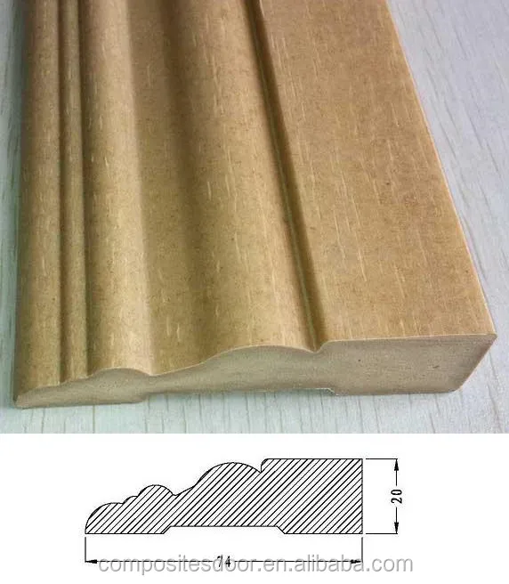 USA standard WPC PVC door frame brick mould