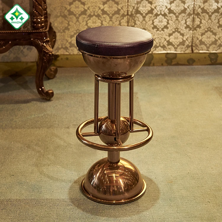 hot sales European Style Antique Iron Bar Chair High vintage  metal bar stools bar chairs casino chair