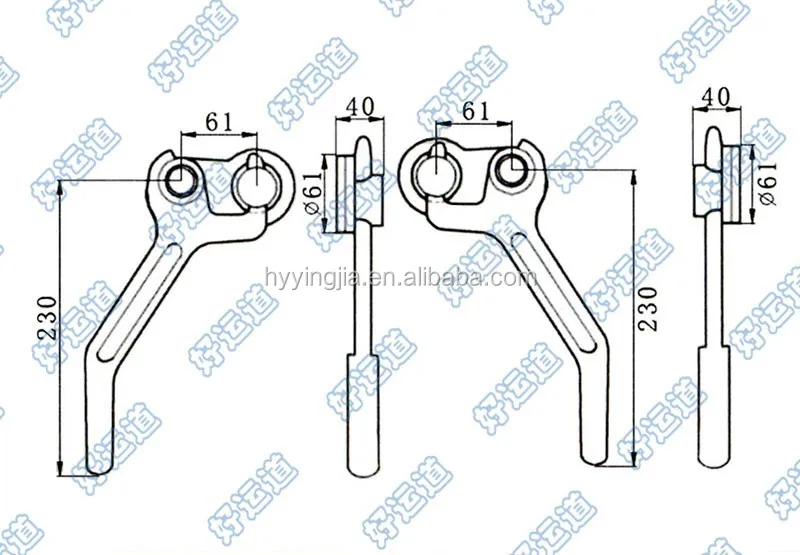 03220/03221 Truck trailer dropside locking gear lock