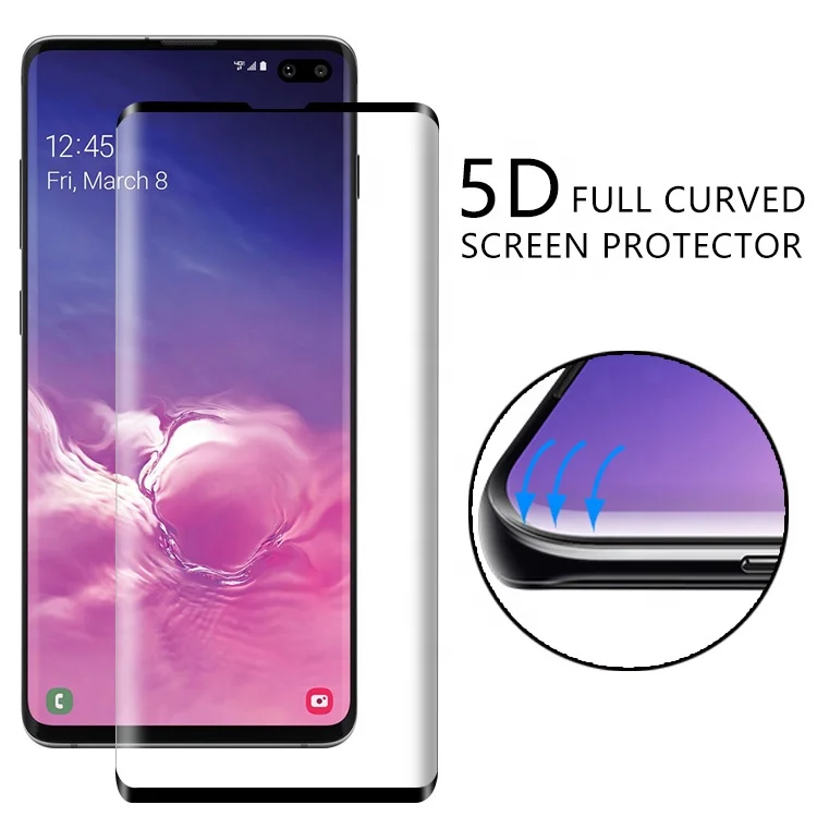 New Fingerprint Unlock Support Glass Tempered Screen Protector For Samsung Galaxy S10/S10+/S10 E