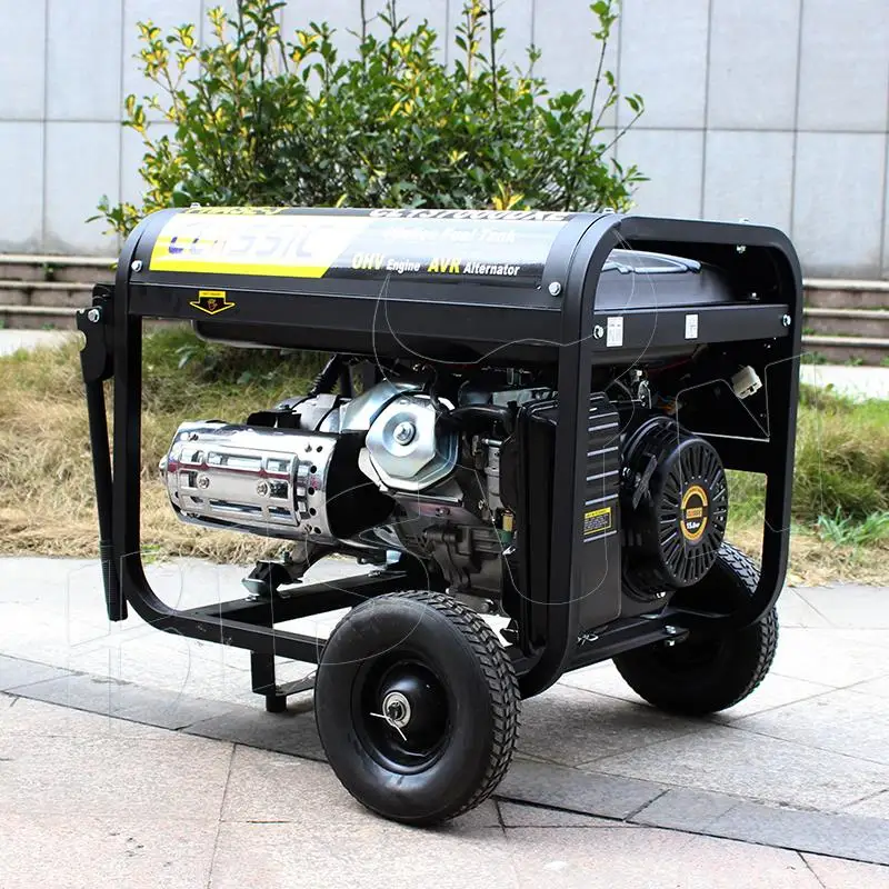BISON 5KVA Biogas Power Generator Small Portable Gasoline Engine Generator for Sale