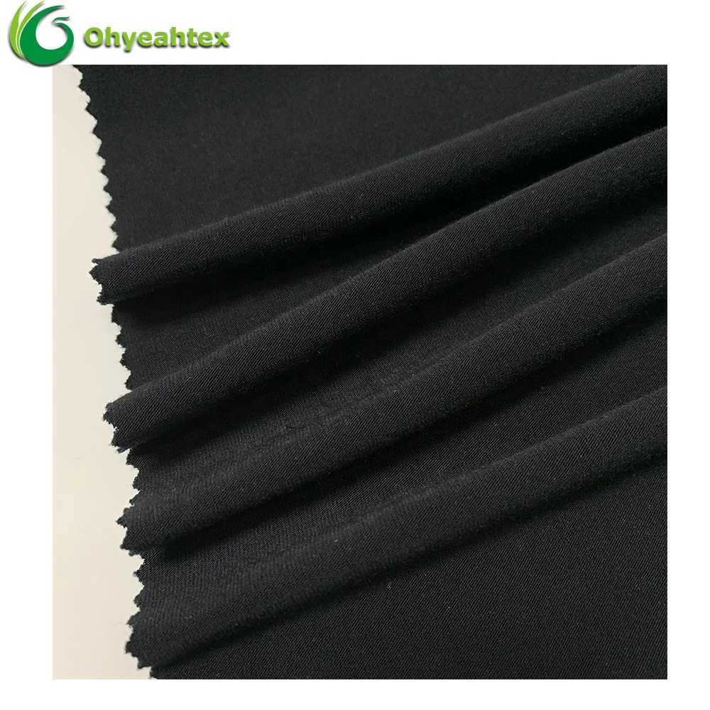 ECO-Friendly Knitting Elastic  Single Jersey 100 Rayon Fabric for Garment