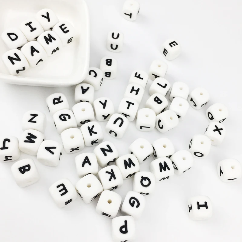 Детские Жевательные силиконовые резиновые алфавитные буквы из материалов пищевого класса