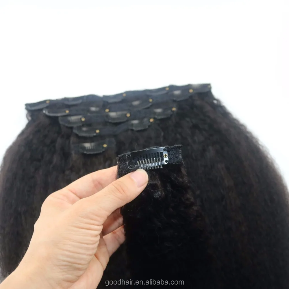 best selling products in american clip in hair extensions cheap yaki clip in human hair extensions beauty supply