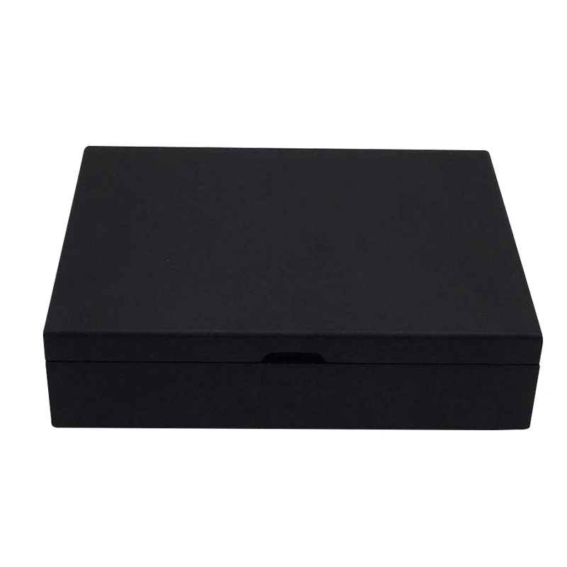 High quality MDF black color wooden tea box