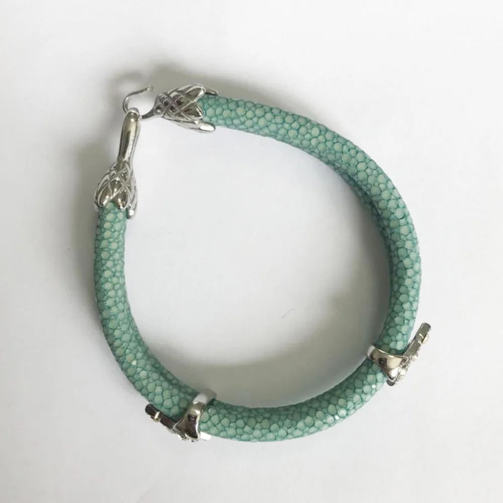 Luxury Genuine Stingray Skin Bracelet Leather Bracelet