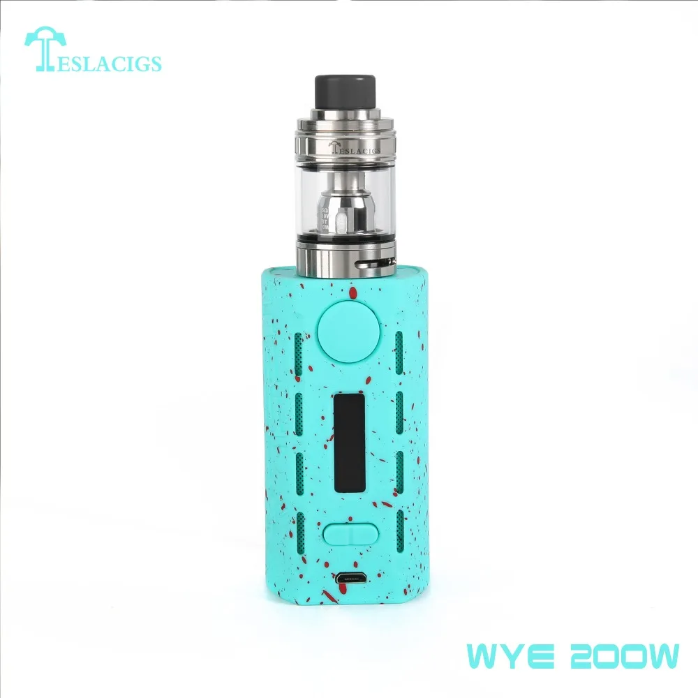
Unique electronic products Tesla mod WYE 200W e-cigarette vape starter kit from authentic factory 