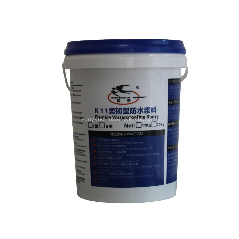 Waterproof Cement-Based Concrete Coating and Paint Indoor/Outdoor Waterstop Compound in Layered Powder Format