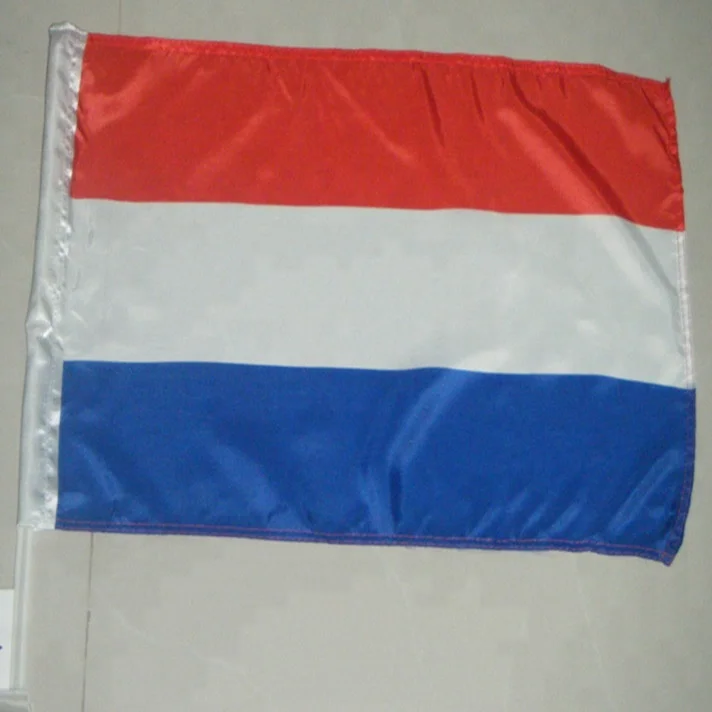 custom Hot sale 100% polyester Holland national car flag