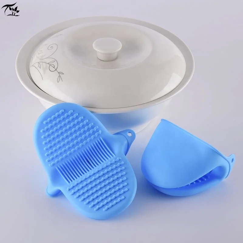 
Heat Resistant Cooking Pinch Grips Gloves Silicone Mini Oven Mitts 