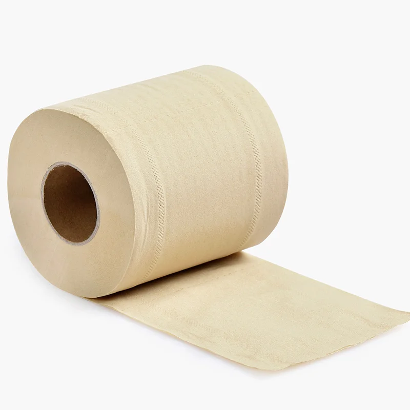 Organic Cheap Unbleached Bamboo Pulp Toilet Paper