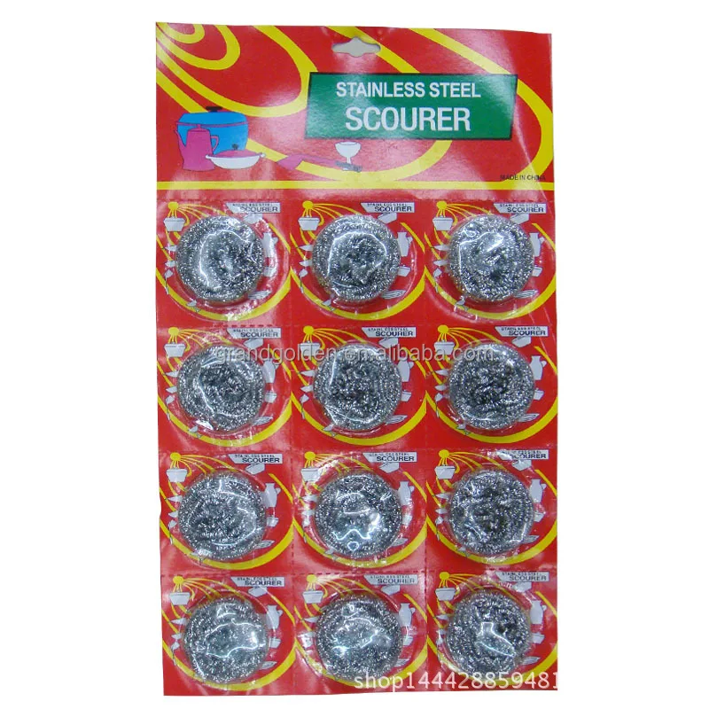 
12PC Kitchen Pot Stainless Steel Clean Ball 