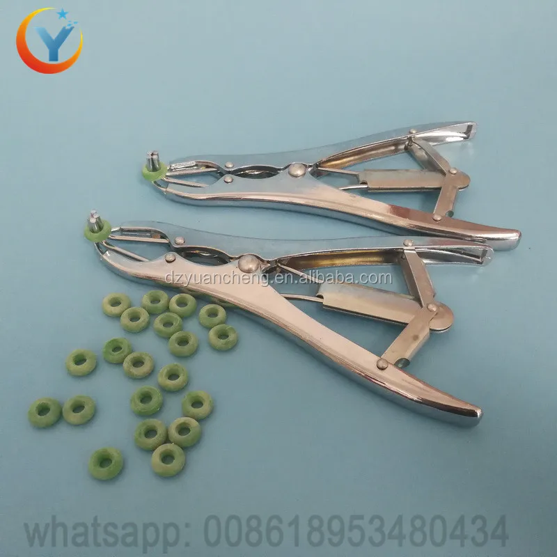 Stainless Steel Pliers For Natural Rubber Cow Cattle Sheep Castration Ring Tail Castration Tools goat piglet