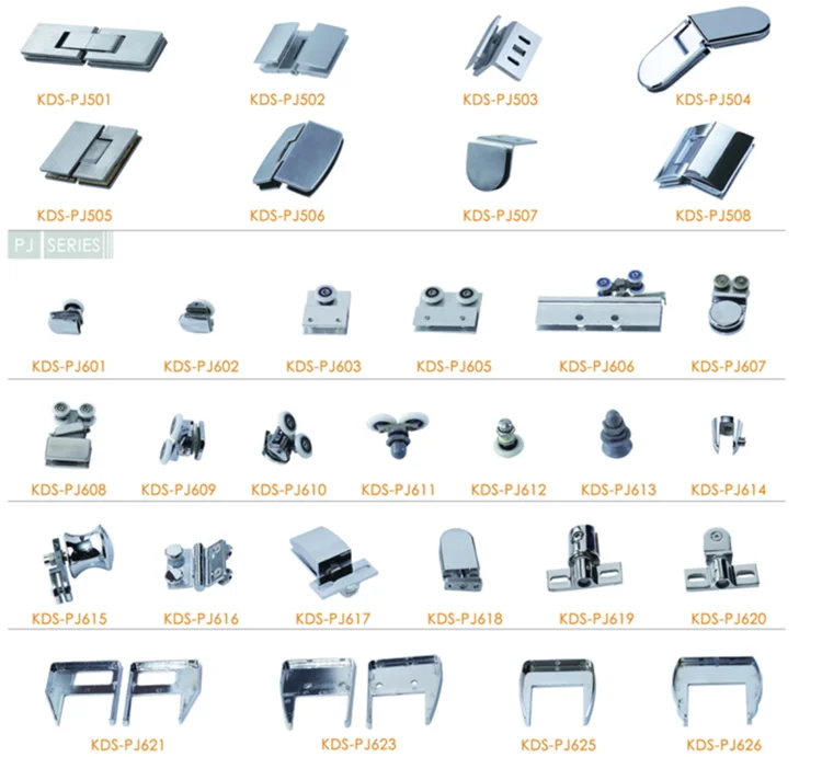 Elegant Design Semi-frameless Diamond Shape Hinge Shower Room Shower Cabine