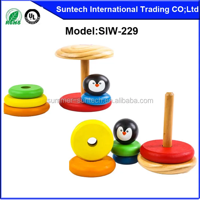 Wholesale educational Stacking Jill old fashioned wooden toys