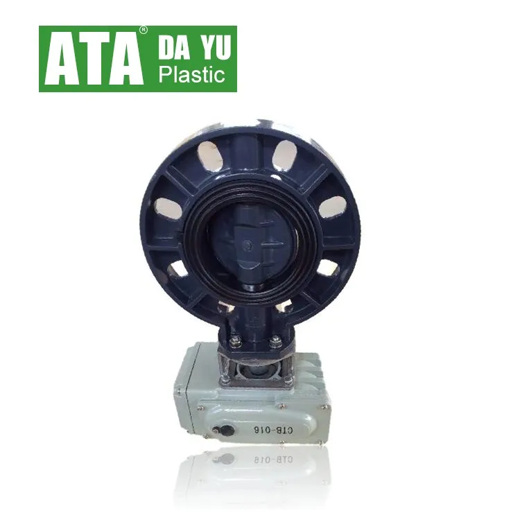 JIS 12 hole 8inch de200 big size rubber epdm seated pvc-u wafer butterfly manual handle lever gear valve