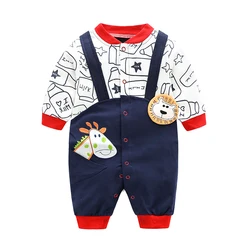 Wholesale Spring Baby Girls Clothes Soft Fashion Baby Boys Romper 100% Cotton Newborn Custom Overall Bodysuits