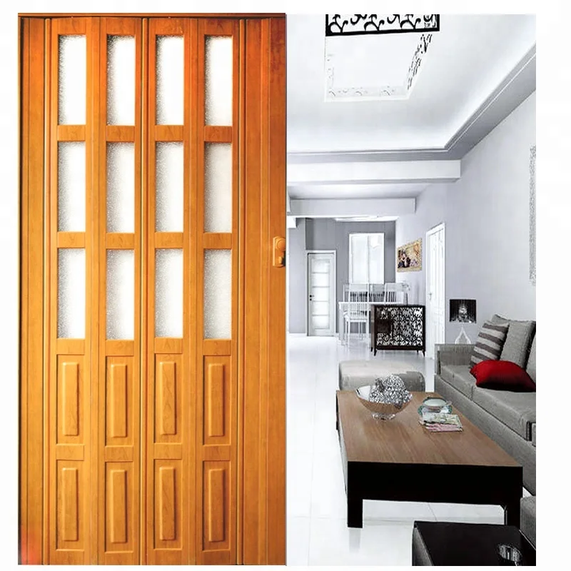 Hot-sale home product plastic folding door with handle and other accessories