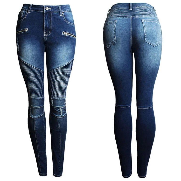 Europe And America Stretchy jeans women High Quality Denim Skinny Pencil Pants