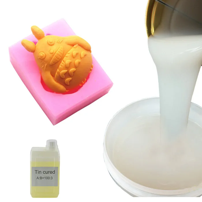 Мягкая силиконовая резина Олово вылеченная RTV-2 Жидкая силиконовая резина для изготовления мыла