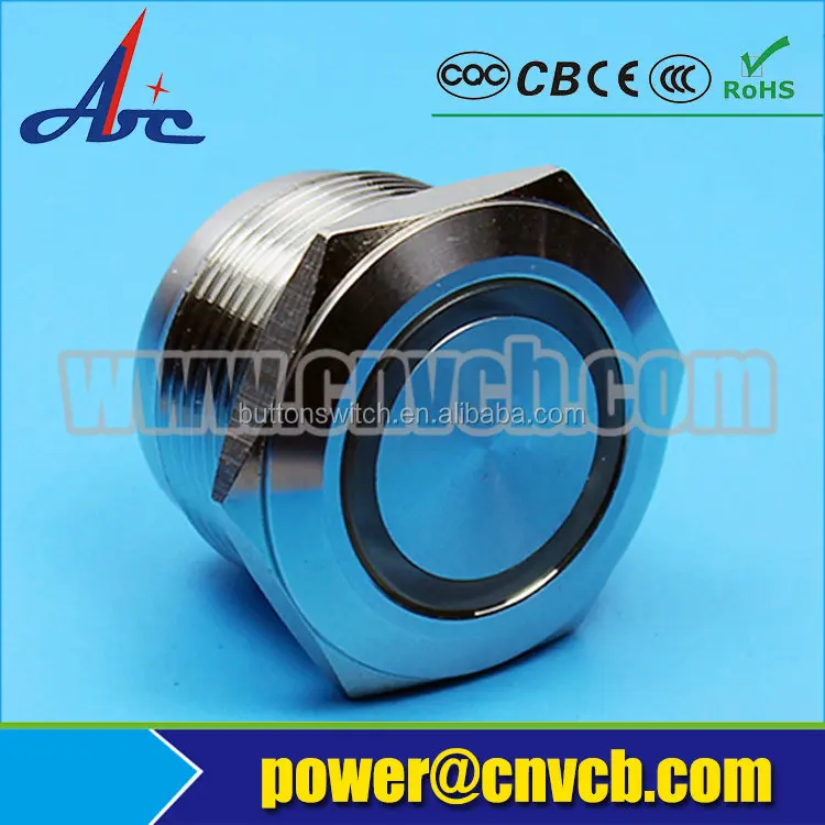 2207 22 мм 24 В кольцо из светодиодов подсветкой ip67 мгновенный из светодиодов кнопочный выключатель