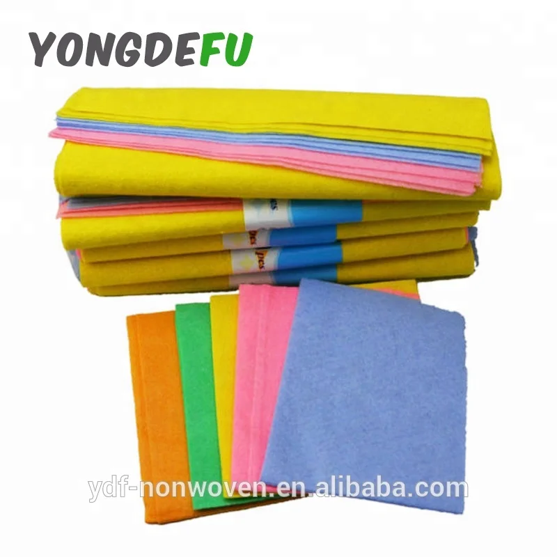 super water absorption germany shammy cloth dish cloth needle-punched nonwoven wipe rolls