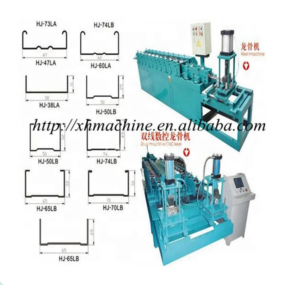 Light gauge steel framing omega channel angle profile light gauge steel forming machine for ceiling and drywall