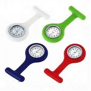 Silicone Mini Watch Doctor Nurse Clip Medical Quartz Brooch Pocket Portable Watches