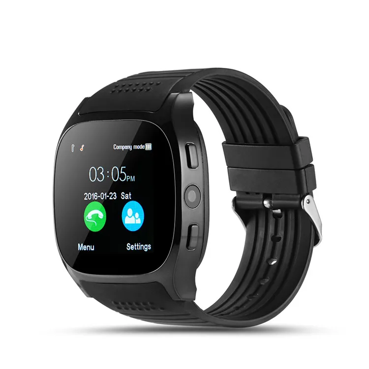 T8 Smart Watch With Camera Music Player Facebook Whatsapp Sync SMS Smartwatch Support SIM TF Card For Android PHONE
