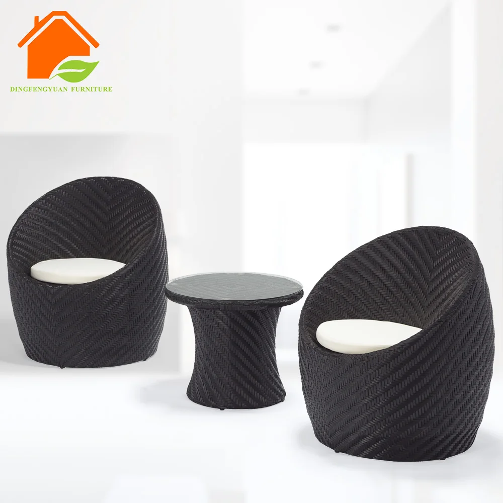 Садовая плетеная мебель из ротанга уличный диван в форме яйца