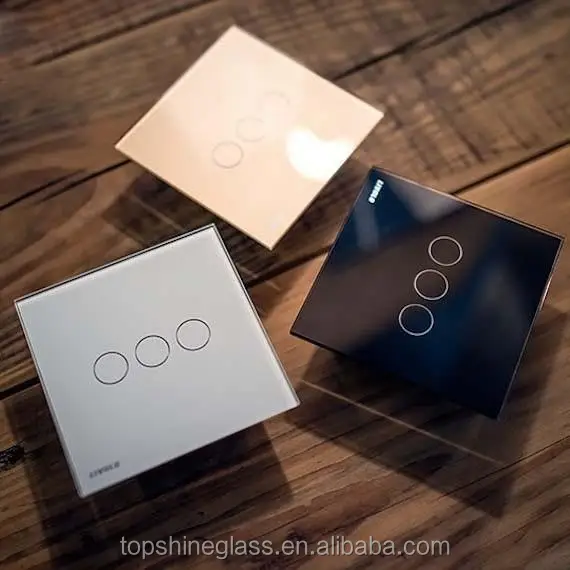 Waterproof Glass Toughened Doorbell Switch Panel frosted glass sheet