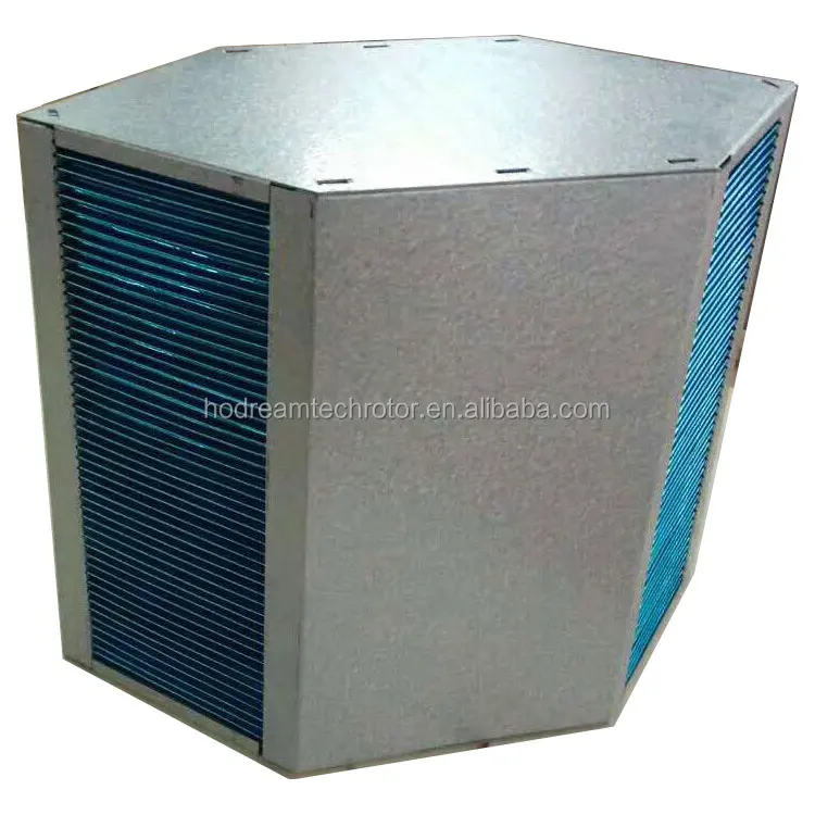 
2-side press shaping cross counter flow antiseptic hydrophilic aluminium foil air hrv core 