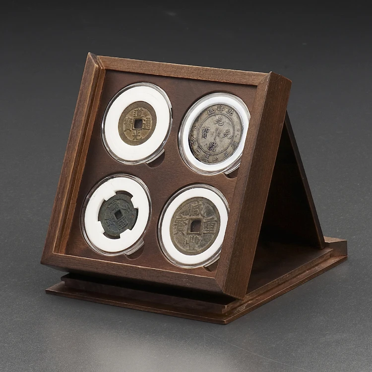 
Акриловый пластиковый стеллаж для монет из золота и серебра, 20 капсул 