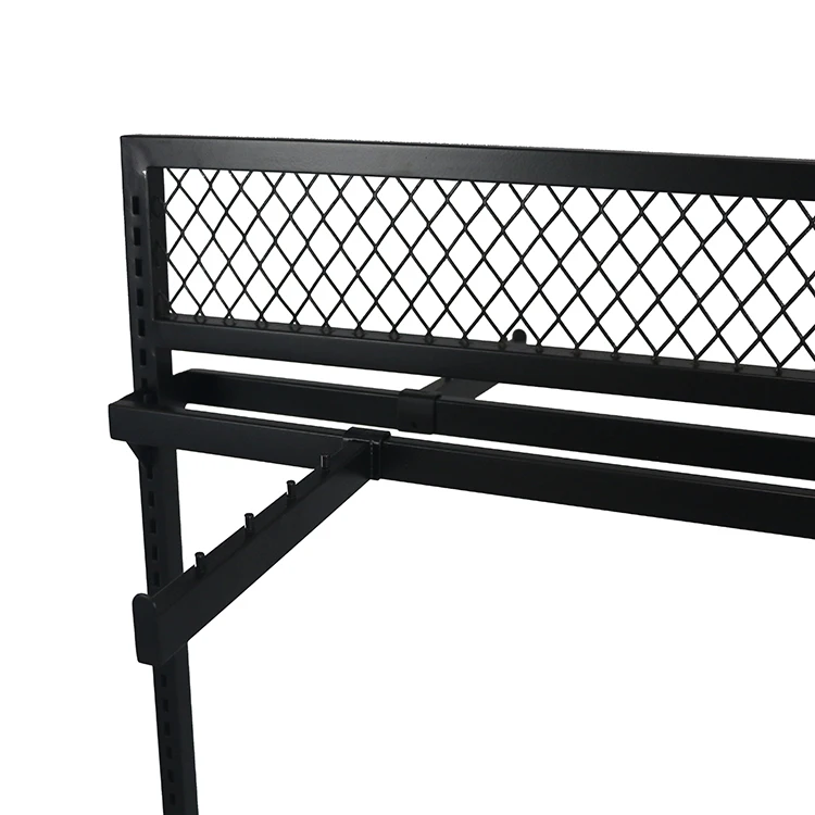 Retail Store Furniture Simple Modern Black Metal Cloth Display Stand