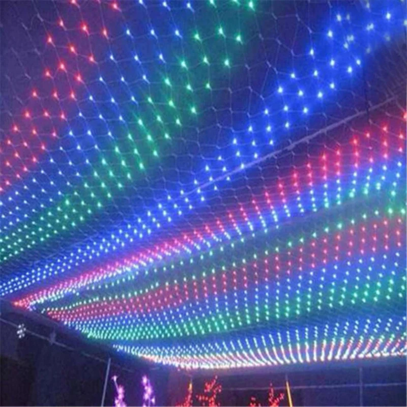 6x4M Christmas Garlands LED String Net Mesh Lights Fairy Xmas Lights