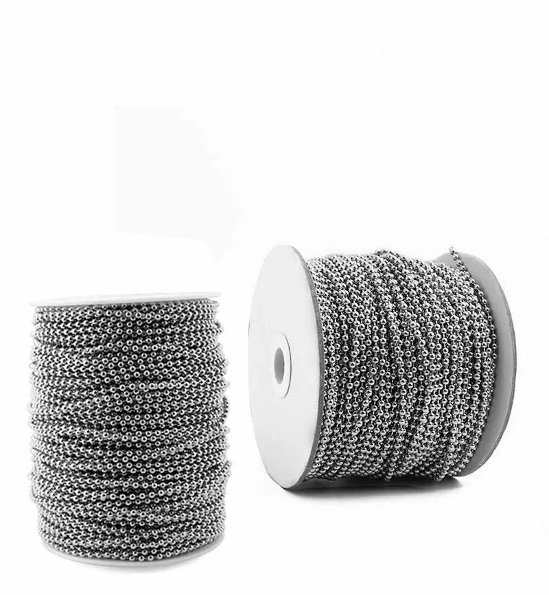 
Various Color Metal Female Jewelry Necklace Round Ball Chain 