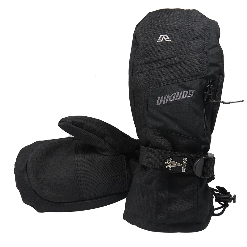 
Cheap windproof 3M thinsulate men winter sports long sleeve mitten gloves 