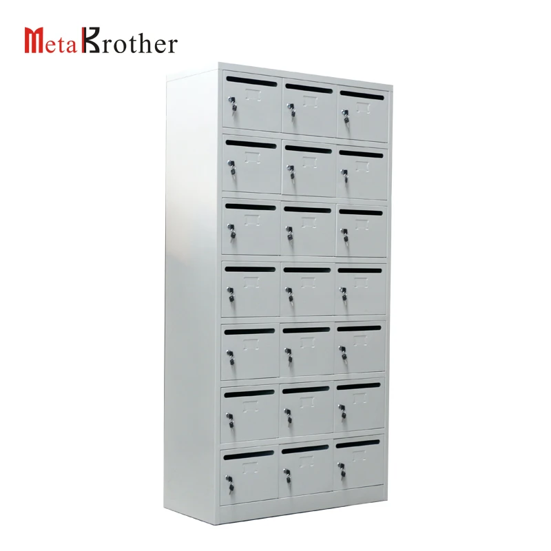 Outdoor Steel American Letter Mail Box City Residential Apartment Locking Cluster Post Box Large Metal Cabinet Mailbox Wholesale