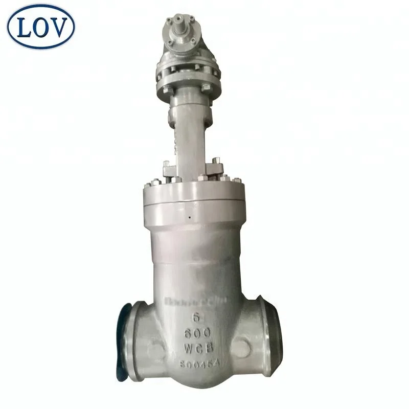 6 Inch 600LB Pressure Seal Bonnet Rising Stem Gate Valve Butt Weld WCB Gate Valve Prices