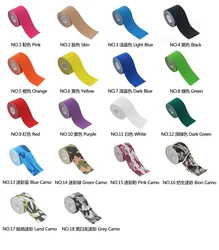 Printed 5cm Width Camo Kinesiology Tape Cotton Muscle Therapy Adhesive Tape